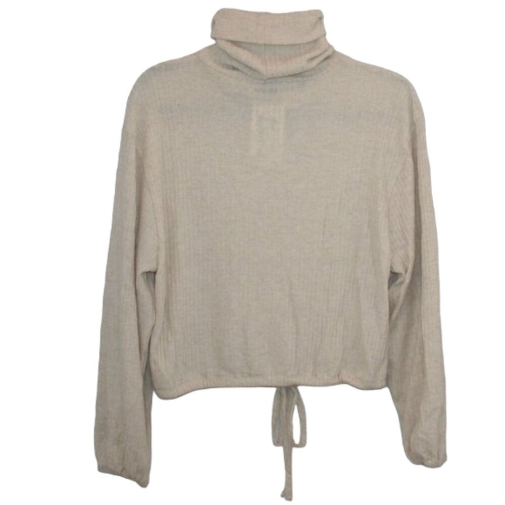 Lilyful Cropped Turtleneck Long sleeve Top NWT Size M - Picture 7 of 8